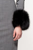 Black Designer Fur Cuffs