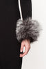 Grey Mix Designer Fur Cuffs