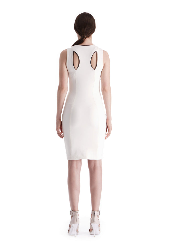 Oxford White - Form Fitting Dress | Women Casual and Cocktail Dresses by Canadian designer Masabni Oxford White - Form Fitting Dress | Women Casual and Cocktail Dresses by Canadian designer Masabni