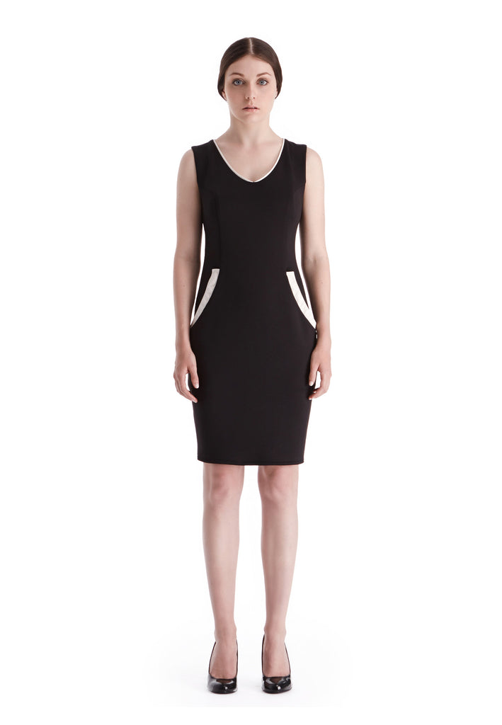 Oxford Black - Form Fitting Dress | Women Casual and Cocktail Dresses by Canadian designer Masabni Oxford Black - Form Fitting Dress | Women Casual and Cocktail Dresses by Canadian designer Masabni