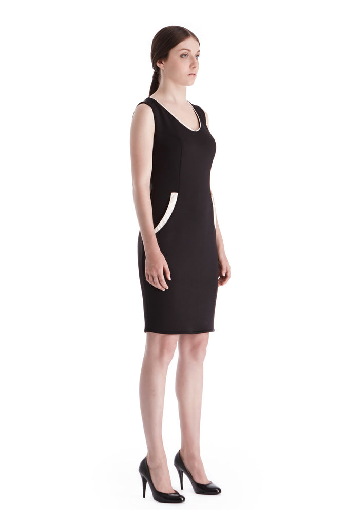 Oxford Black - Form Fitting Dress | Women Casual and Cocktail Dresses by Canadian designer Masabni Oxford Black - Form Fitting Dress | Women Casual and Cocktail Dresses by Canadian designer Masabni